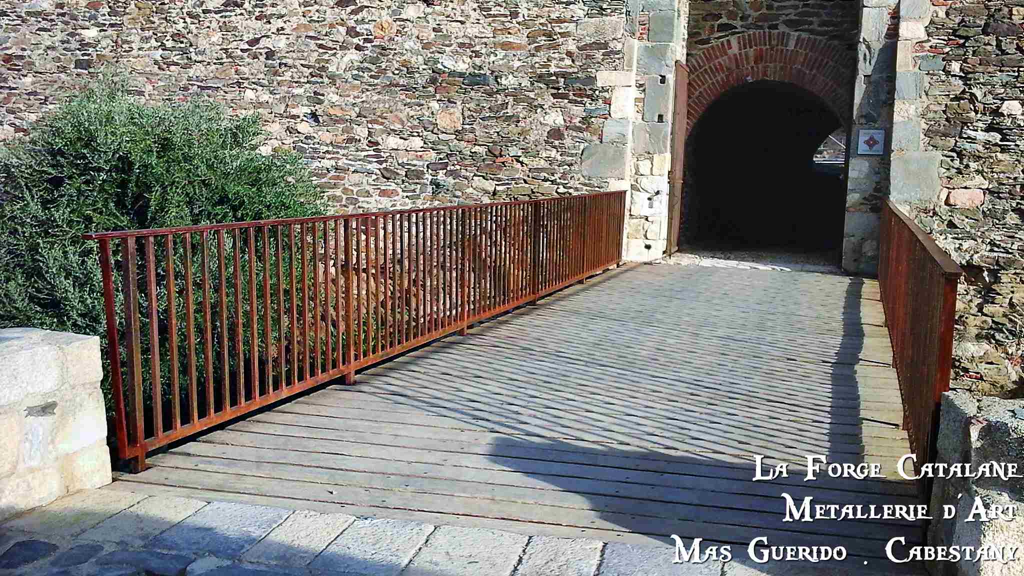 passerelle renovation chateau royal collioure CRC fer Forge Catalane Cabestany.jpg